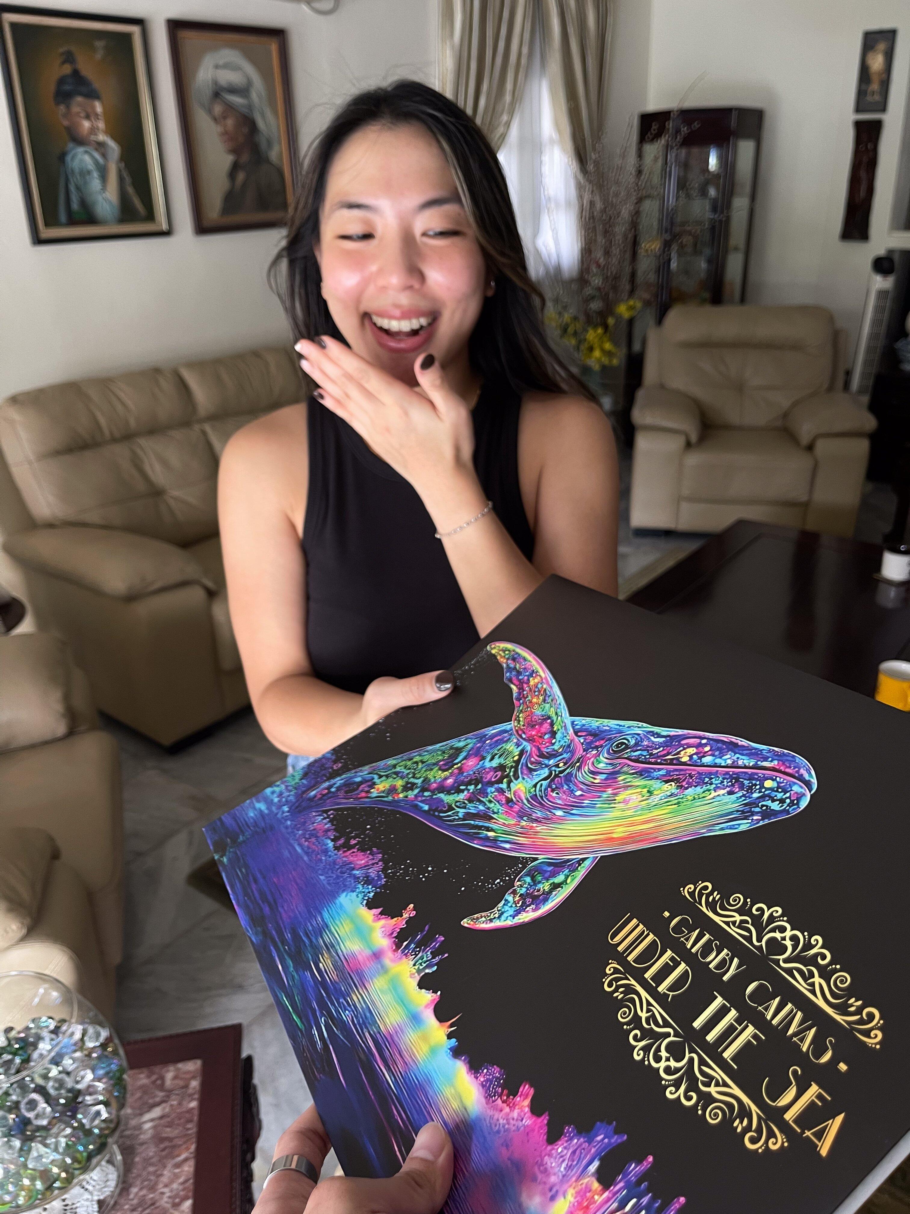 Completed Calming Nature canvas